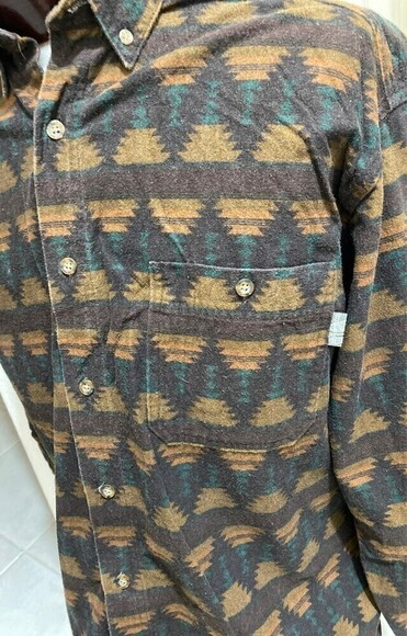 Woolrich Southwestern Aztec Men Shirt Size XL - Picture 2 of 9